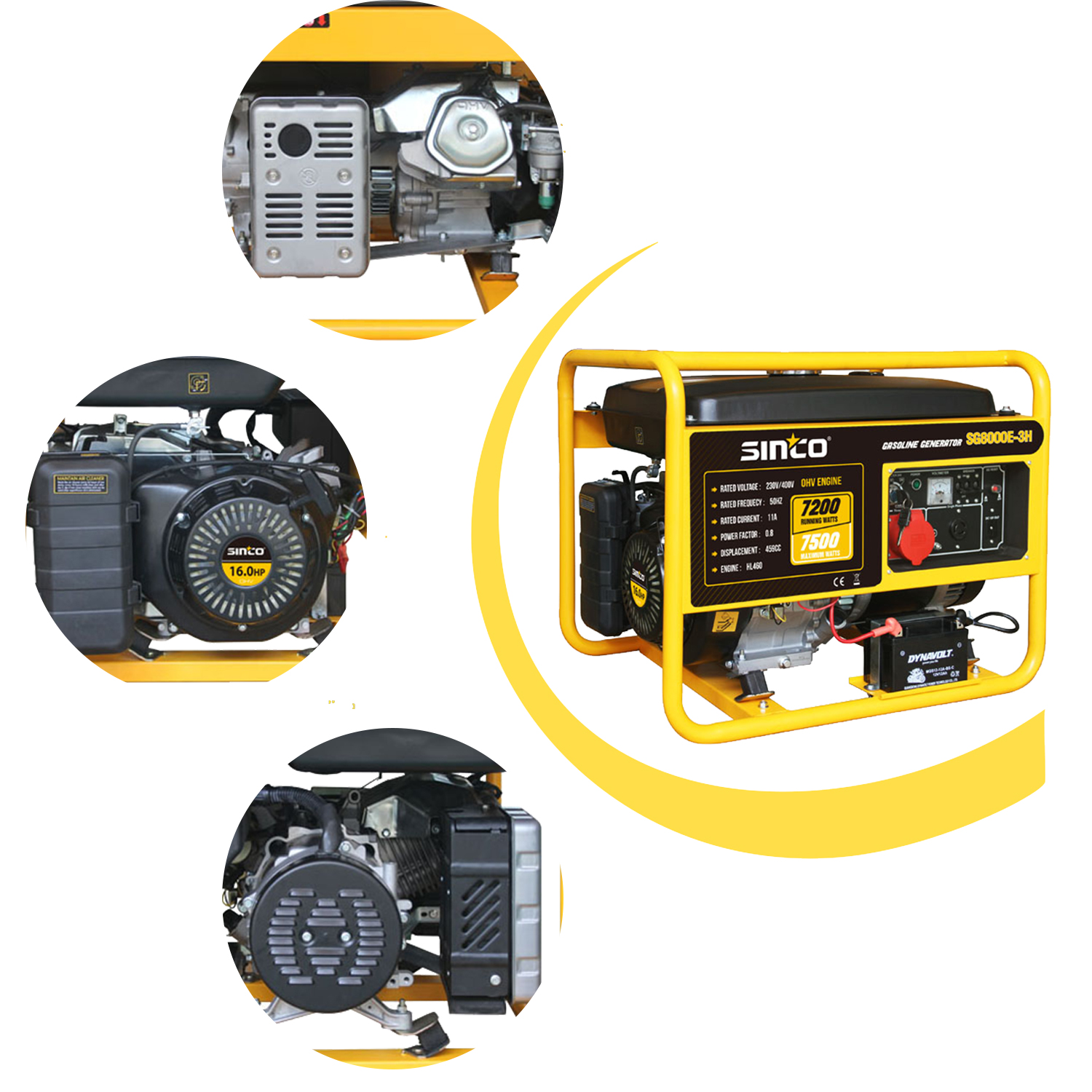 Imitation of Economical Series 3 Phase 8kw Silent Power Portable Petrol Generator