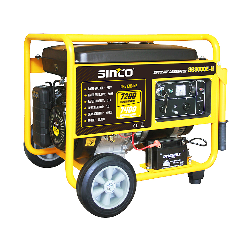 16HP 8kw 50Hz 60Hz Gasoline Generator Powerful Portable Cooper Wire Generator with E-Starter
