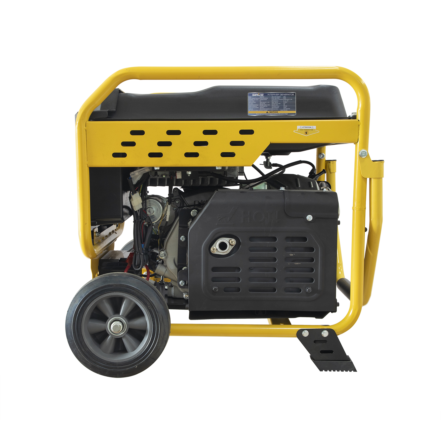 Sinco Brand 8kw Large Capacity Oil Tank Open Inverter Generator with Wheels with EPA/Carb/CE/Noise/GS