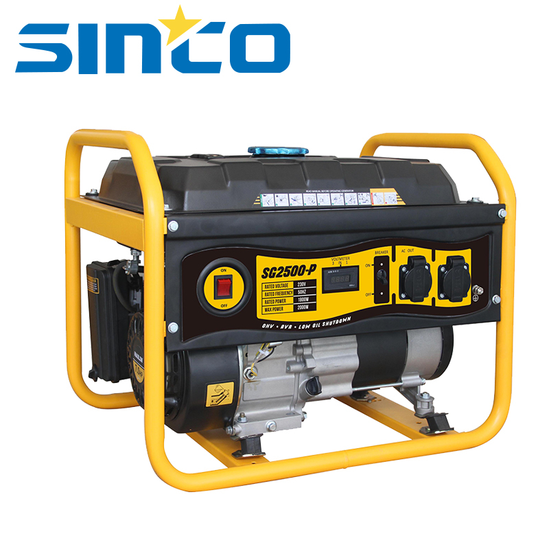 Air-Cooled Soundproof Silent Open Gasoline Generator with Electric Starting System