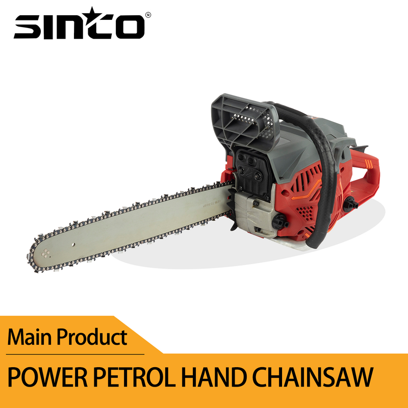 Factory New Design Wood Cutting Machine 25cc to 58cc Power Petrol Hand Chainsaw Diamond Gasoline Two Stroke Bar Chain Saw with Agricultural Machinery