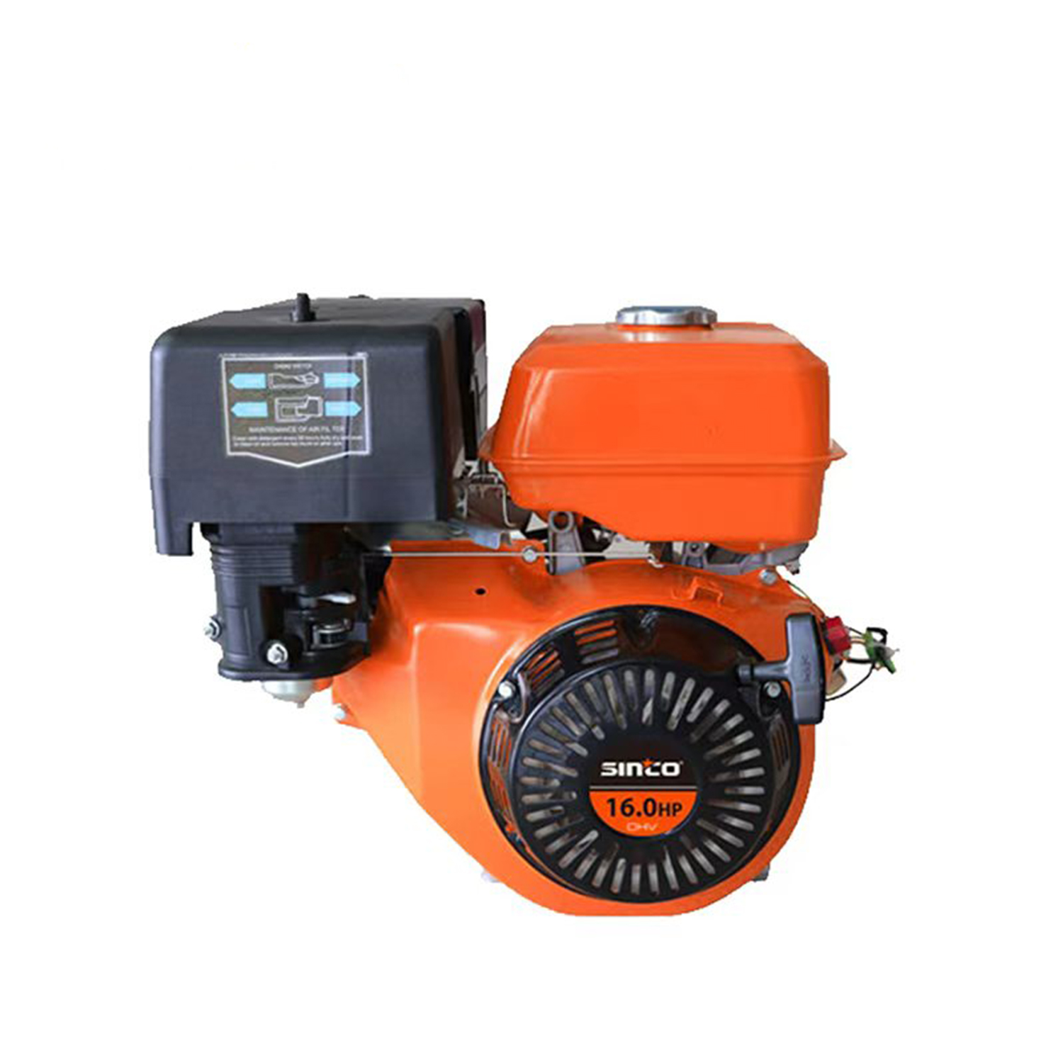 Air Cooled 16.0 HP Recoil or Electric Starter Gasoline Engine 