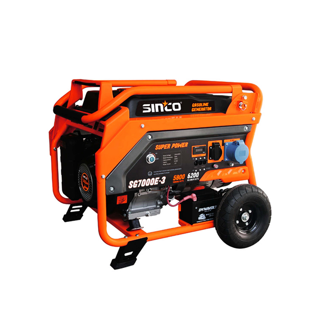 Three Phase 6200w Portable Gasoline Generator/Petrol Generator for Industrial Use