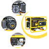 3200w Portable Single Cylinder Recoil Start Gasoline Generator 