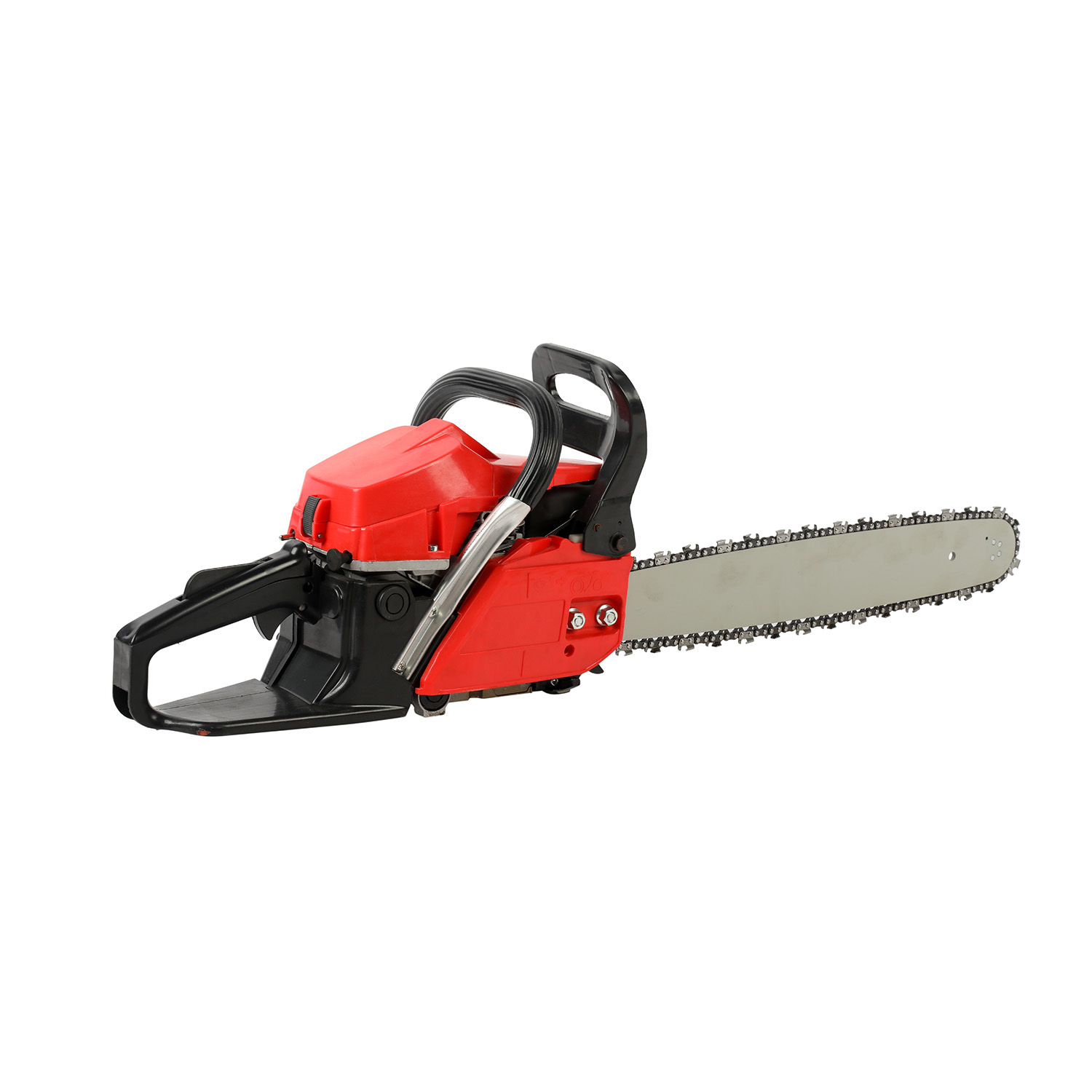 Newly Designed Factory 2-Stroke Petrol Hand Chainsaw (45cc/52cc/58cc) - 12"/14"/16"/18"/20"/22" Diamond Chain & Guide Bar for Wood Cutting