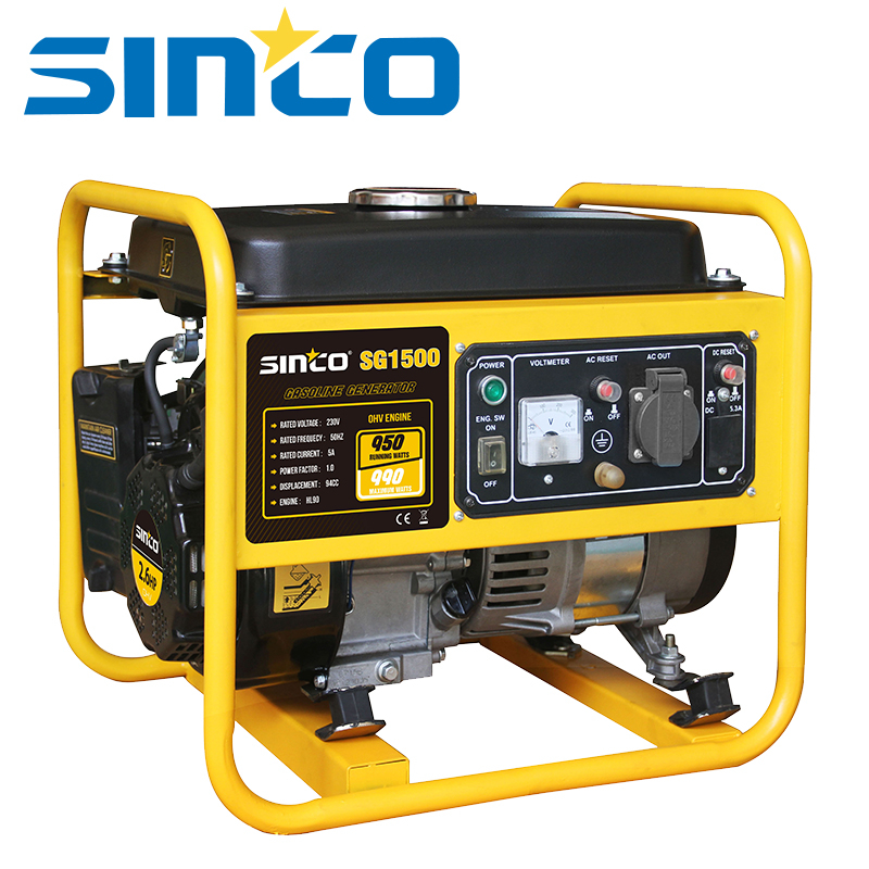 1kw Single Phase Electric Start Power Gasoline Generator Portable