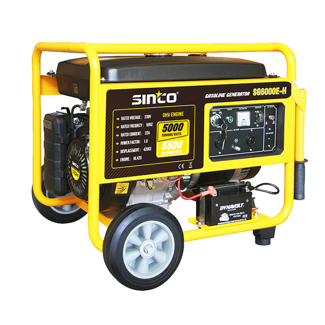 5500W Single Cylinder Low Noise Gasoline Generator