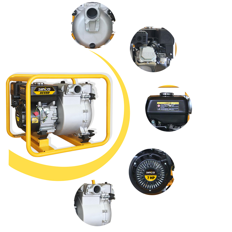  2 Inch 50mm 7 HP Trash Water Pump Sewage Pump with Gasoline Engine