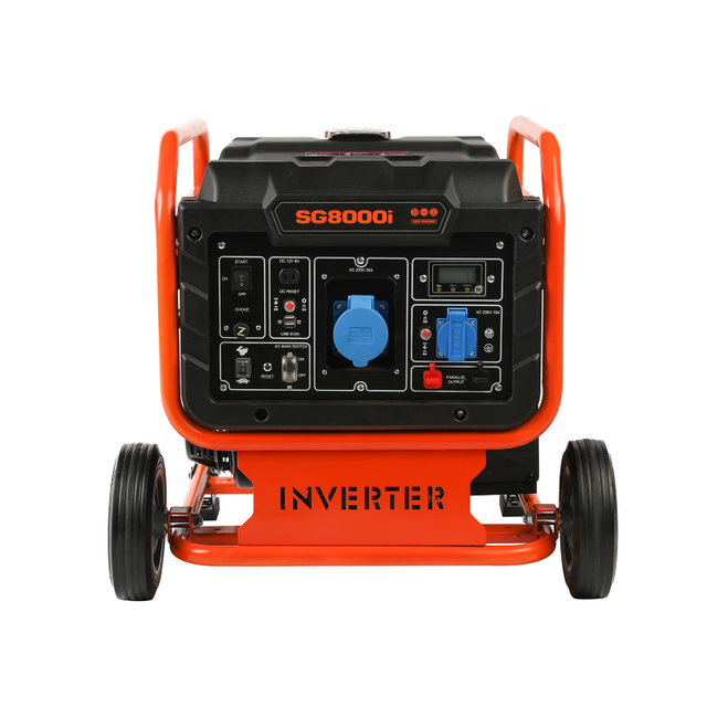 Sinco Brand 8kw Large Capacity Oil Tank Open Inverter Generator with Wheels with EPA/Carb/CE/Noise/GS