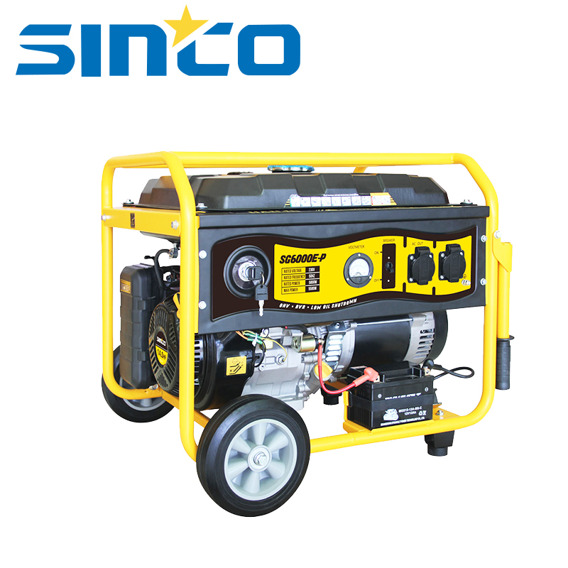 14HP 6.0kw Gasoline Engine Motor Power Portable Generator 