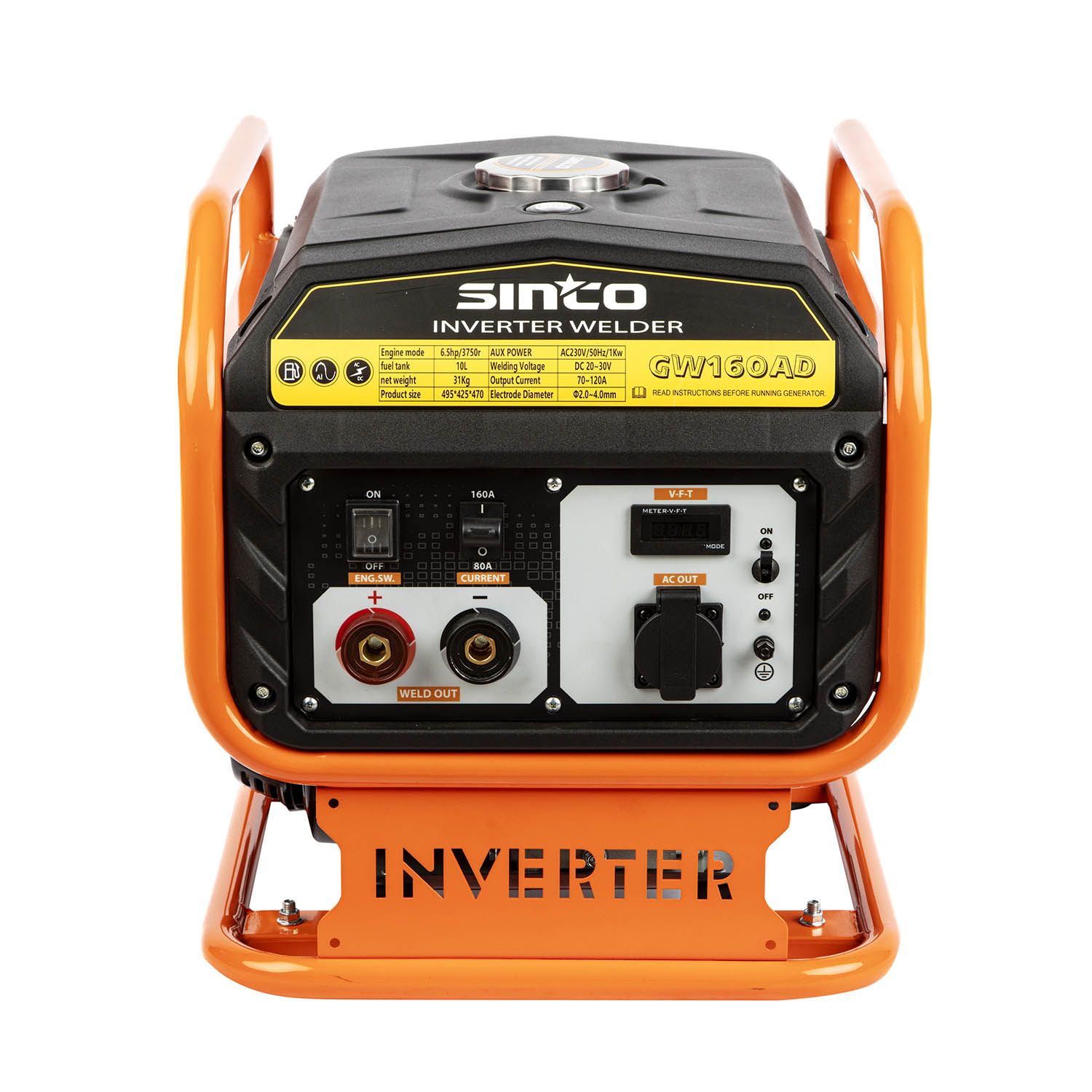 Low Noise Gasoline Welding Machine for Stainless Steel