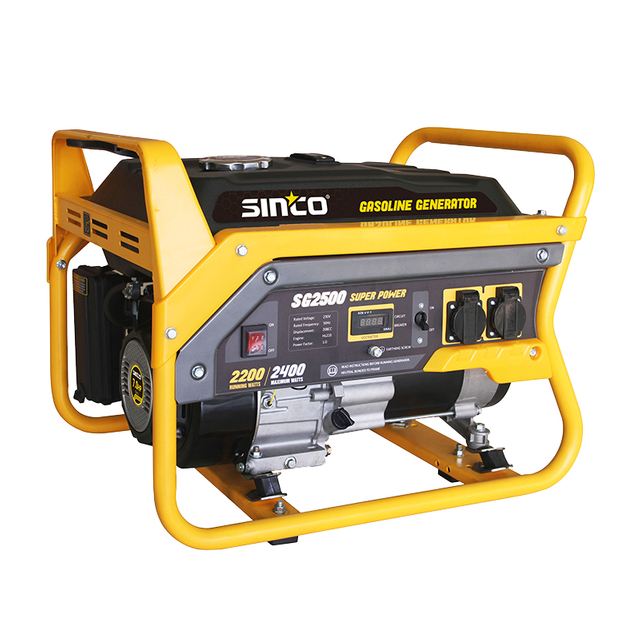 2200w Portable Single Cylinder Electric Start Gasoline Generator 