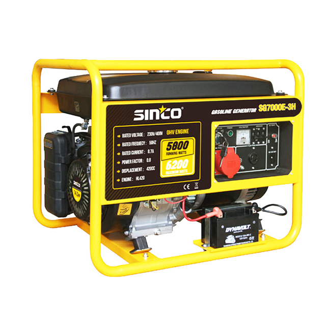  3 Phase 7000 Watt Portable Gasoline Power Generator