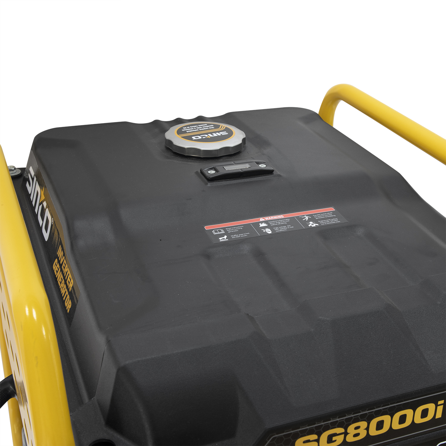 Sinco Brand 8kw Large Capacity Oil Tank Open Inverter Generator with Wheels with EPA/Carb/CE/Noise/GS