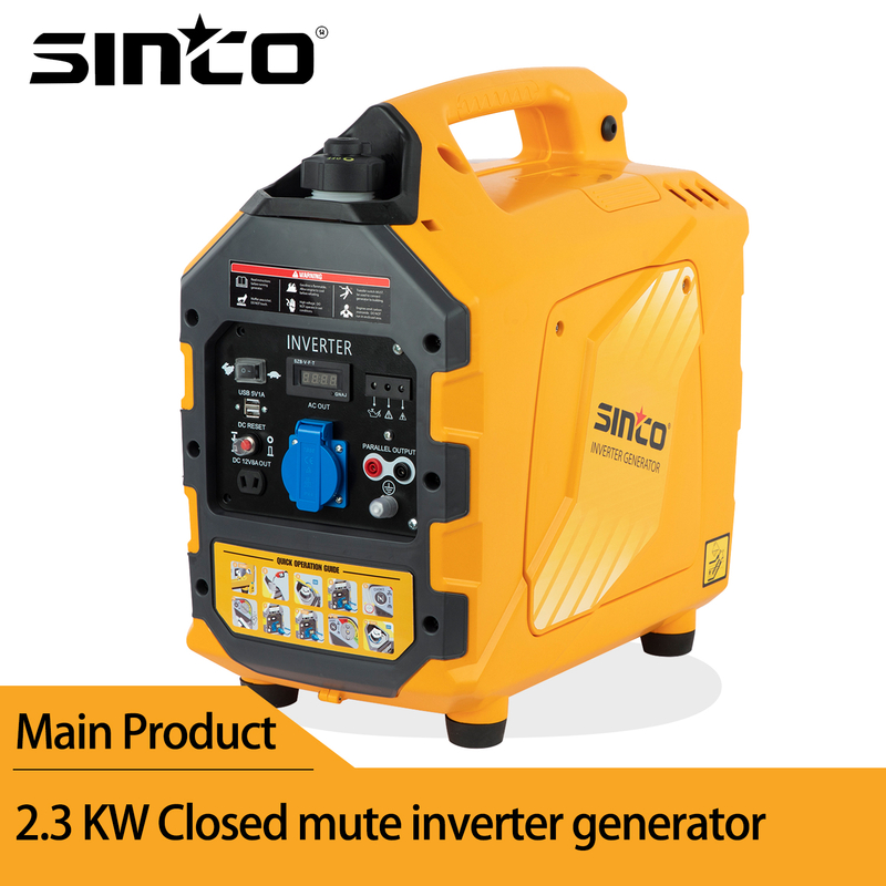 Sinco Brand New Design 2kw Inverter Silent Portable Gasoline Generator Quiet Digital Home AC 220V Inverter Gasoline Petrol Generator with EPA/Carb/CE/Noise/GS