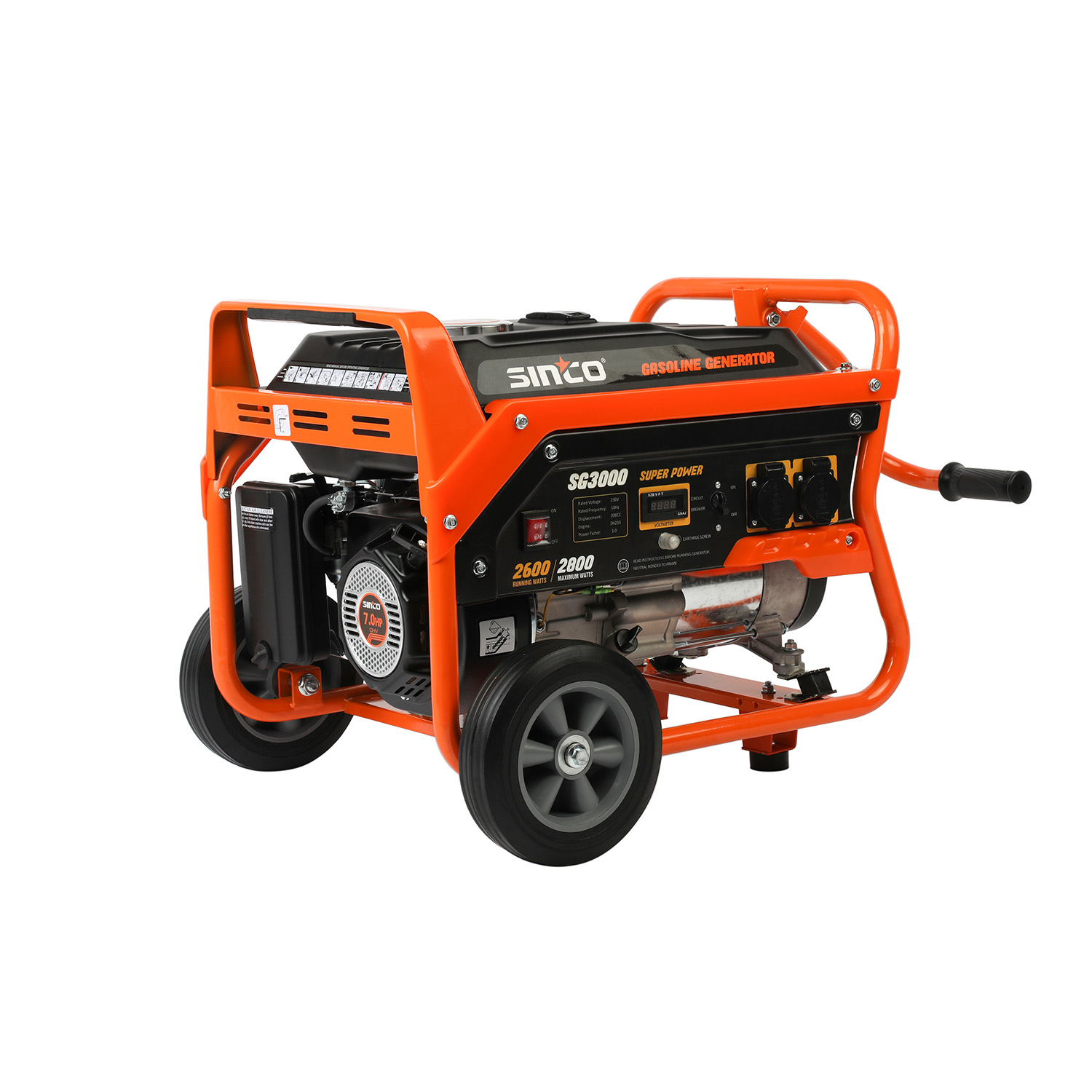 3000w Three Phase Portable Water Turbine Gasoline Generator