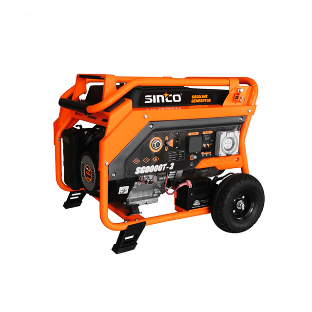 Three Phase 7.2kw Portable Gasoline Generator/Petrol Generator for Industrial Use
